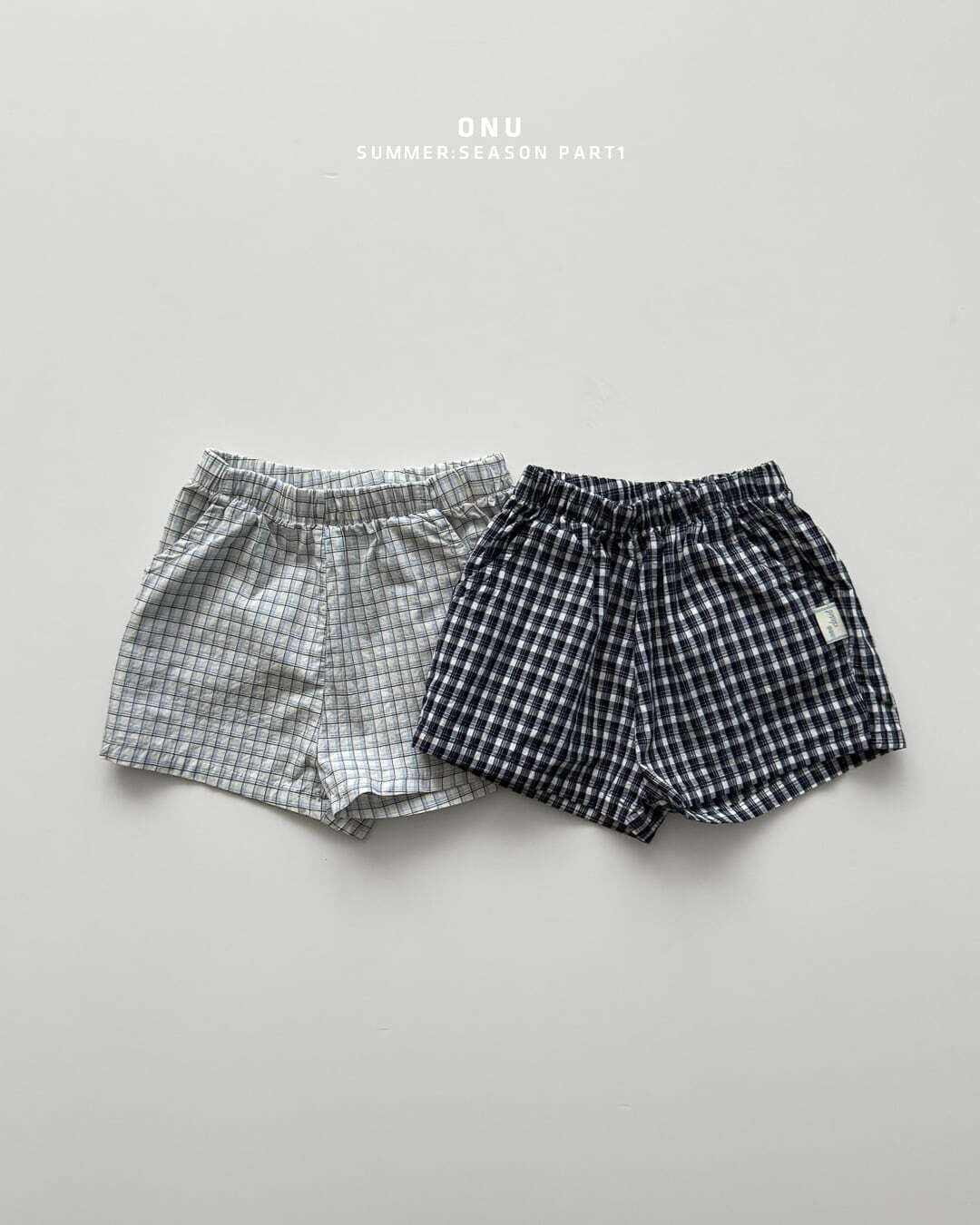 【予約】onu Plaid shorts