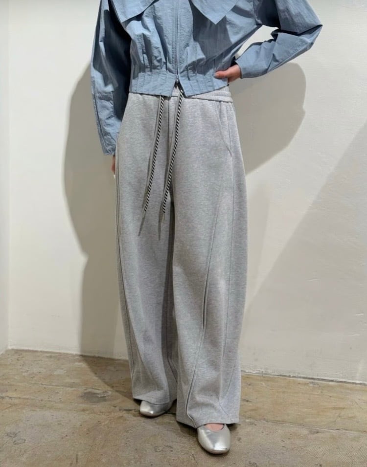 Posie dress＊select】ダブルコードスウェットワイドパンツ 77638