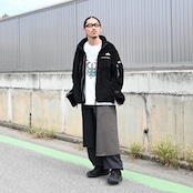 Leh(レー)Layered Wide Track Pants style