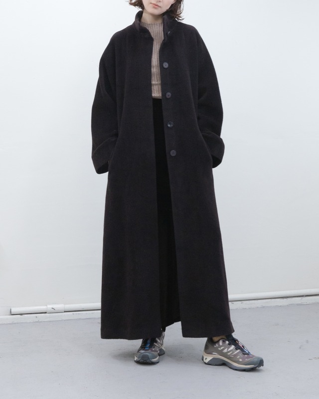 1990s HILARY RADLEY - wool mohair raglan coat