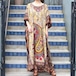 USA VINTAGE PAISLEY PATTERNED KAFTAN DRESS ONE PIECE/アメリカ古着ペイズリー柄カフタンドレスワンピース