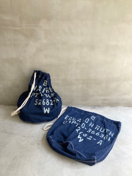 US TYPE M37 DENIM LAUNDRY BAG (STENCIL)