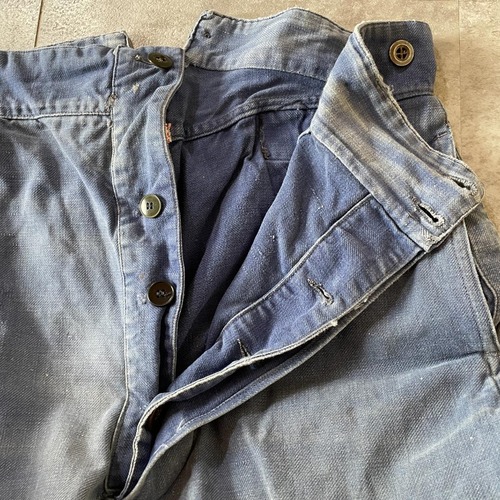 30-40s 針式シンチ フレンチワーク Metis リネン ショーツ W32 詳細写真8