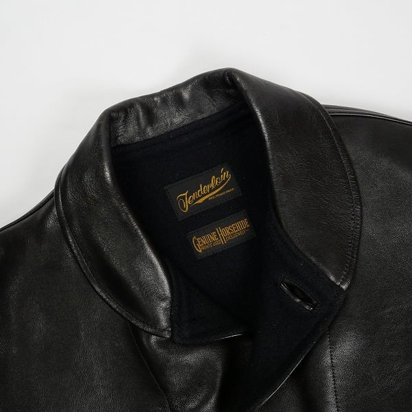 Size【S】 TENDERLOIN テンダーロイン T-HIDE S BLACK レザー