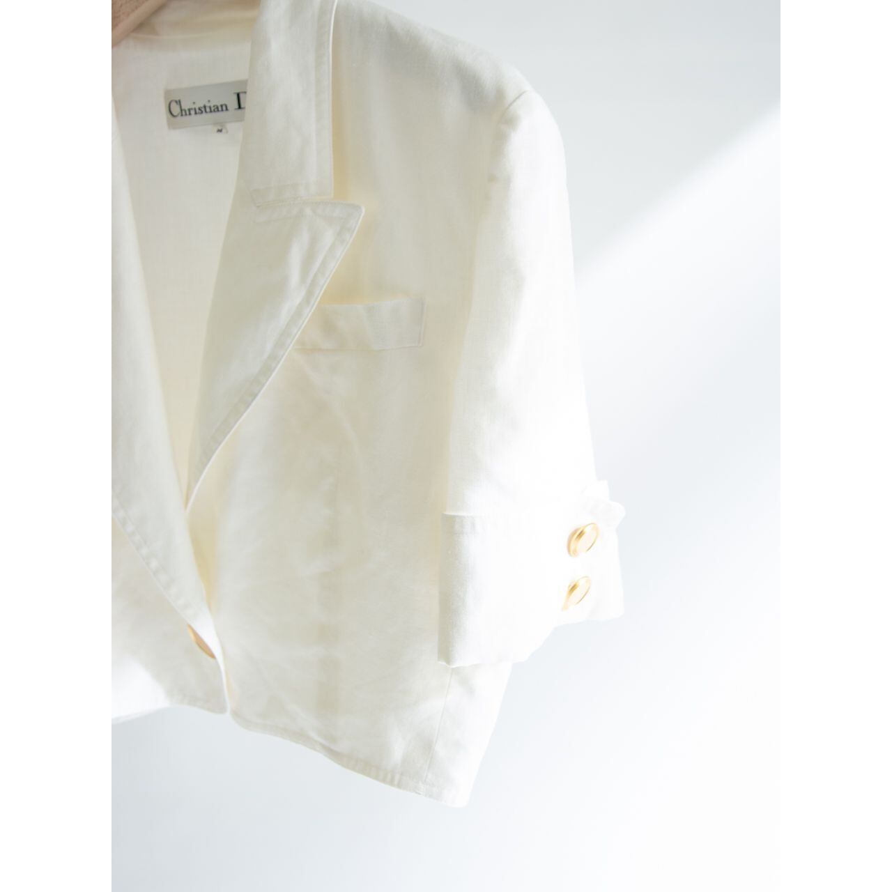 【Christian Dior】Made in Japan 100% Linen H/S Jacket（クリスチャンディオール 日本製 リネン半袖ジャケット）
