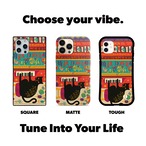 iPhoneケース 黒猫 ピアノ 音楽｜鍵盤楽器 北欧レトロ CAT054