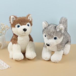 20cm ハスキー ぬいぐるみ 犬 かわいい 柔らかい 手触り 癒し系 インテリア 子供用 プレゼント ギフト 誕生日 お祝い 贈り物 ふわふわ