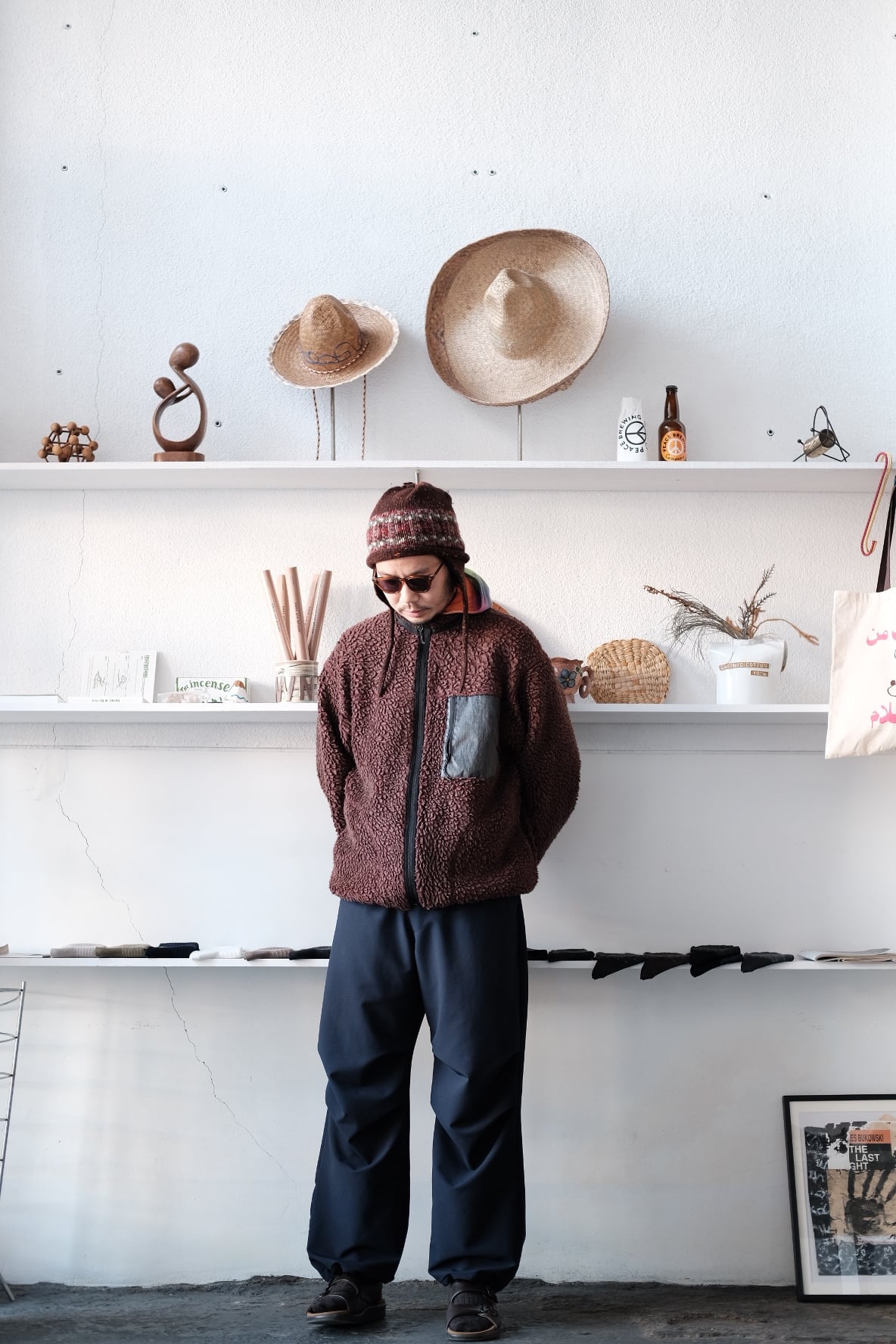 BROWN by 2-tacs＜ブラウンバイツータックス＞Knee tuck pants