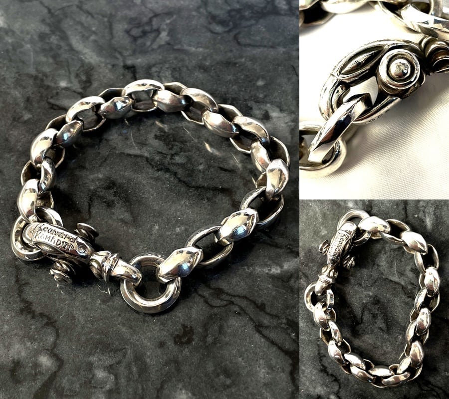 Leonard Kamhout / レナードカムホート ロンワンズ / LONE ONES ロンワンズ、レナードの最高傑作とも言われる名作 SILK LINK BRACELET シルクリンクブレスレット クレーンサークル ミディアム 17リンク