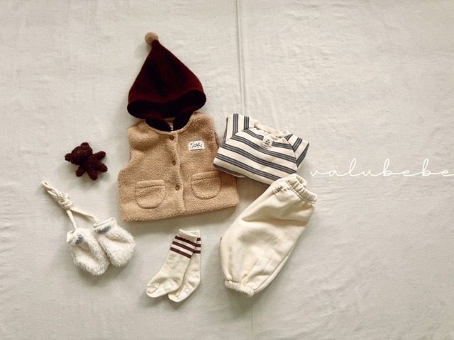 【予約】Pom-ball Dumble Vest (Bebe)