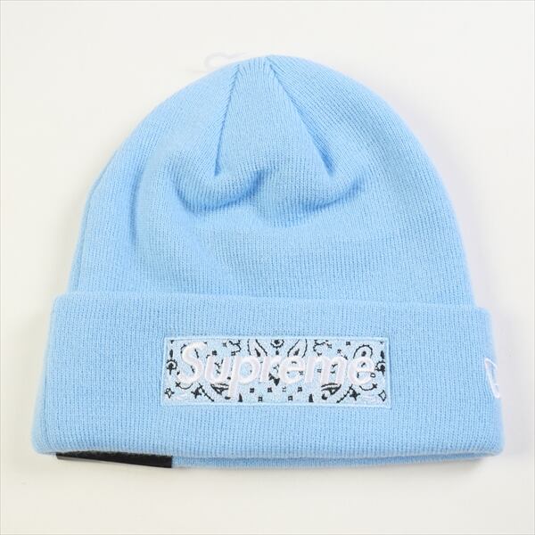Supreme Box Logo Beanie Light Blue 青 New Era Box Logo Beanie