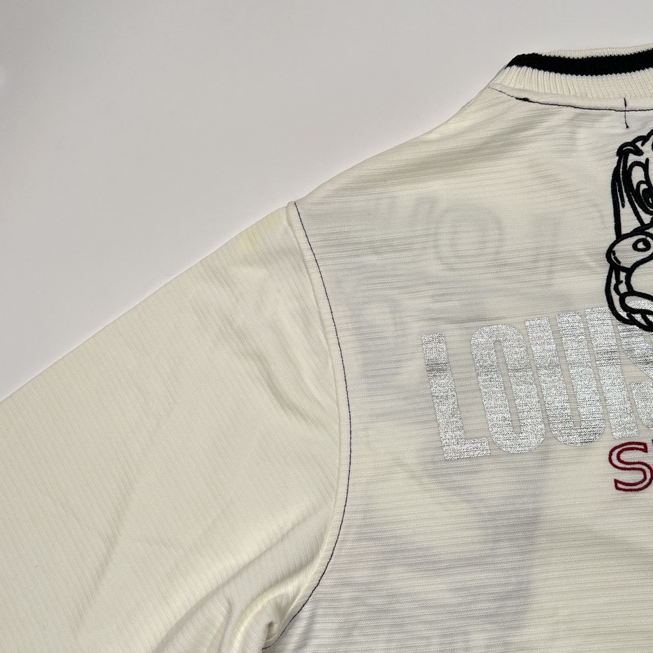 上下セット LOUIS VERSUS ルイバーサス キャラ セットアップ 半袖 トラック ジャージ & パンツ サイズ M /ホワイト×ブラック×レッド/メンズ