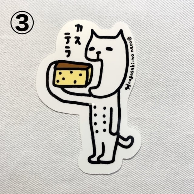 長崎】長崎の猫雑貨 ステッカー | 九州みやげ いろはや出島本店