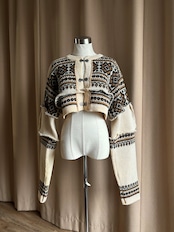 natural nordic pattern remake knit cardigan-5126-12