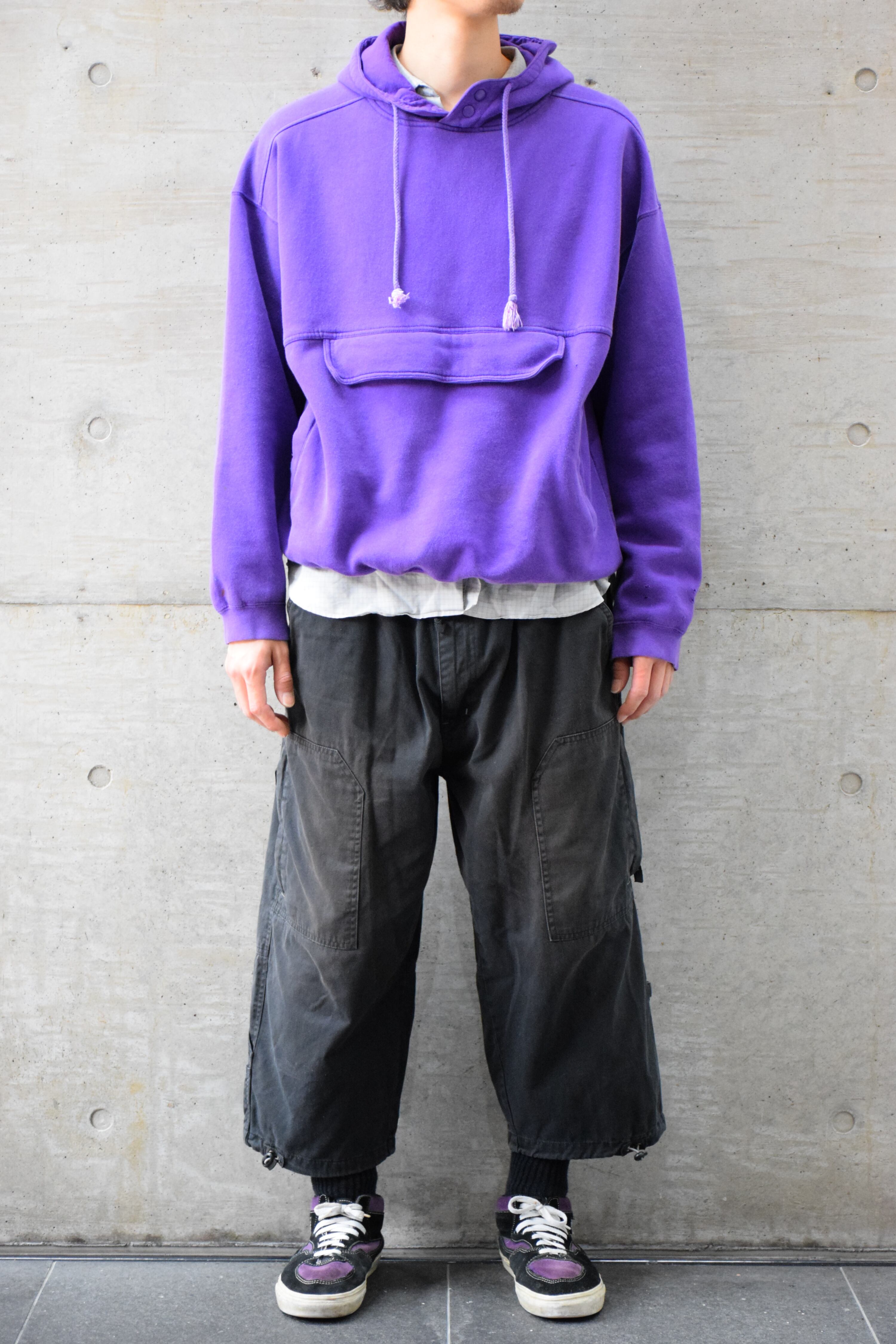 90's GAP スウェット アノラック パーカー メンズ XL パープル