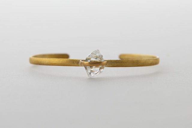 Harkimer Diamond Brass Bangle_No.L1