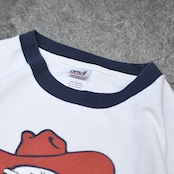 grandpa print ringer tee