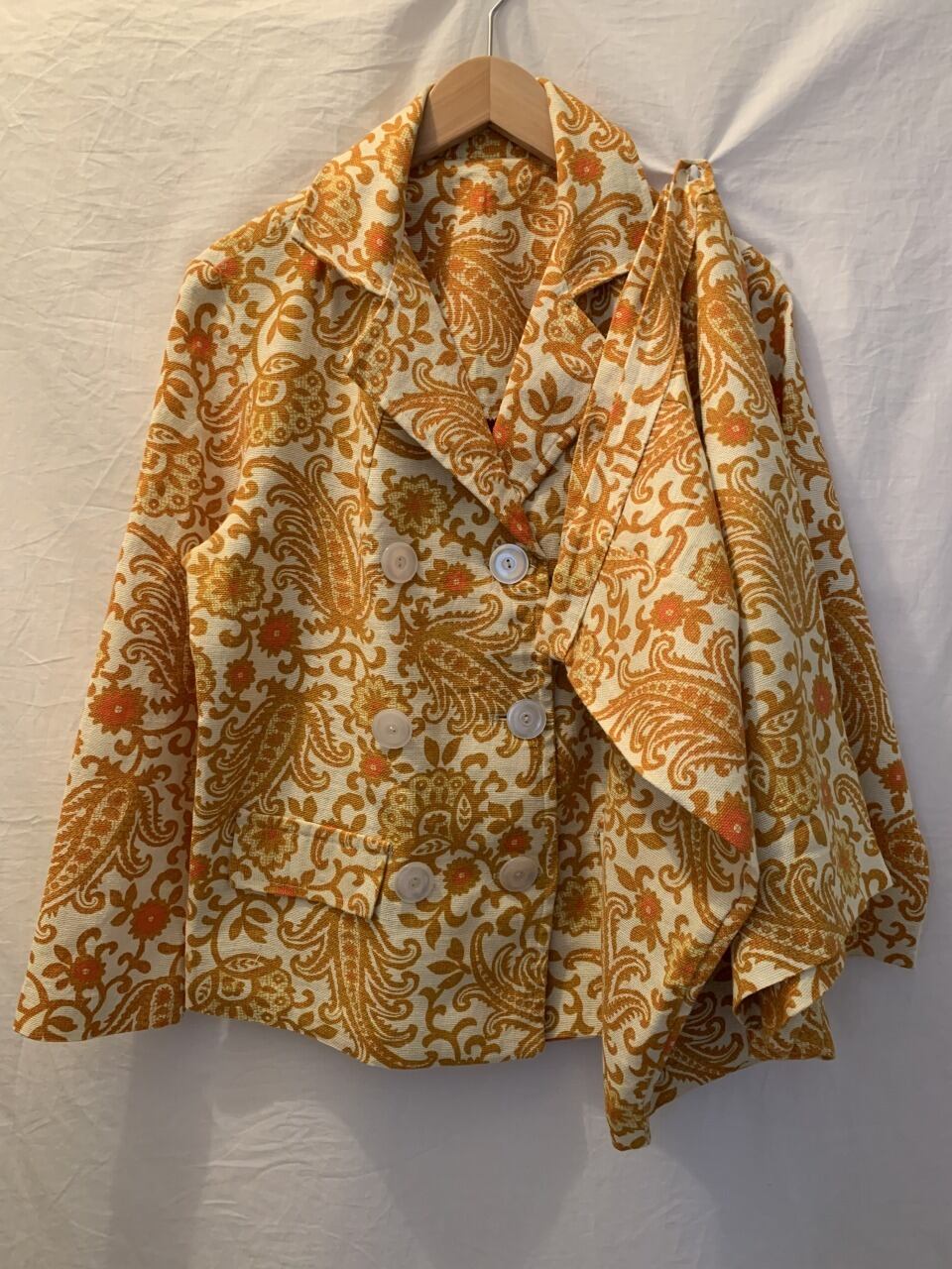 1960's Patterned Fabric Set-Up "Hand Made"