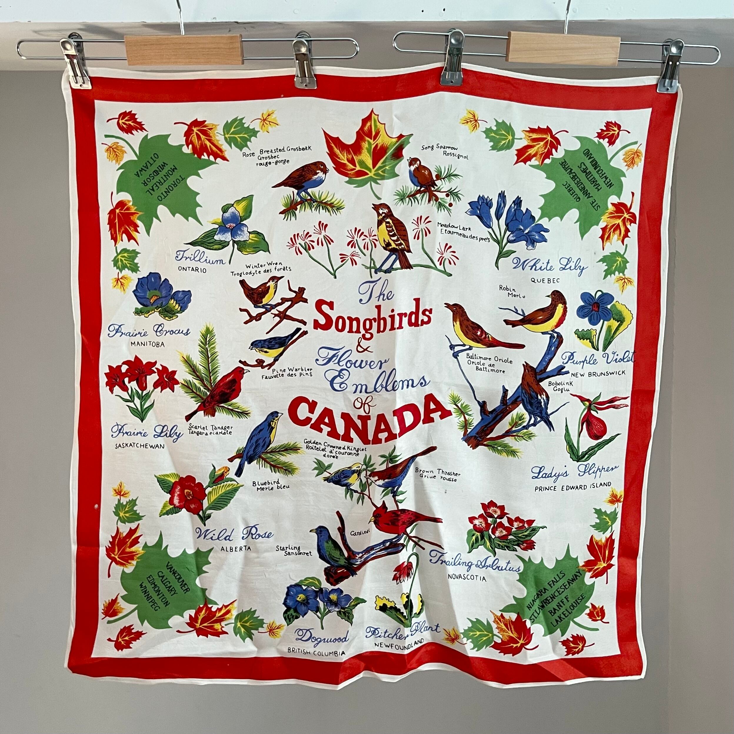 【Good!】〜70s Songbirds Flower Emblem of CANADA スカーフ