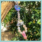 ピンクオーラ水晶ポイントキーホルダー✨ ✨｜minegel-オーダーメイドできるおしゃれパワーストーンブレスレット