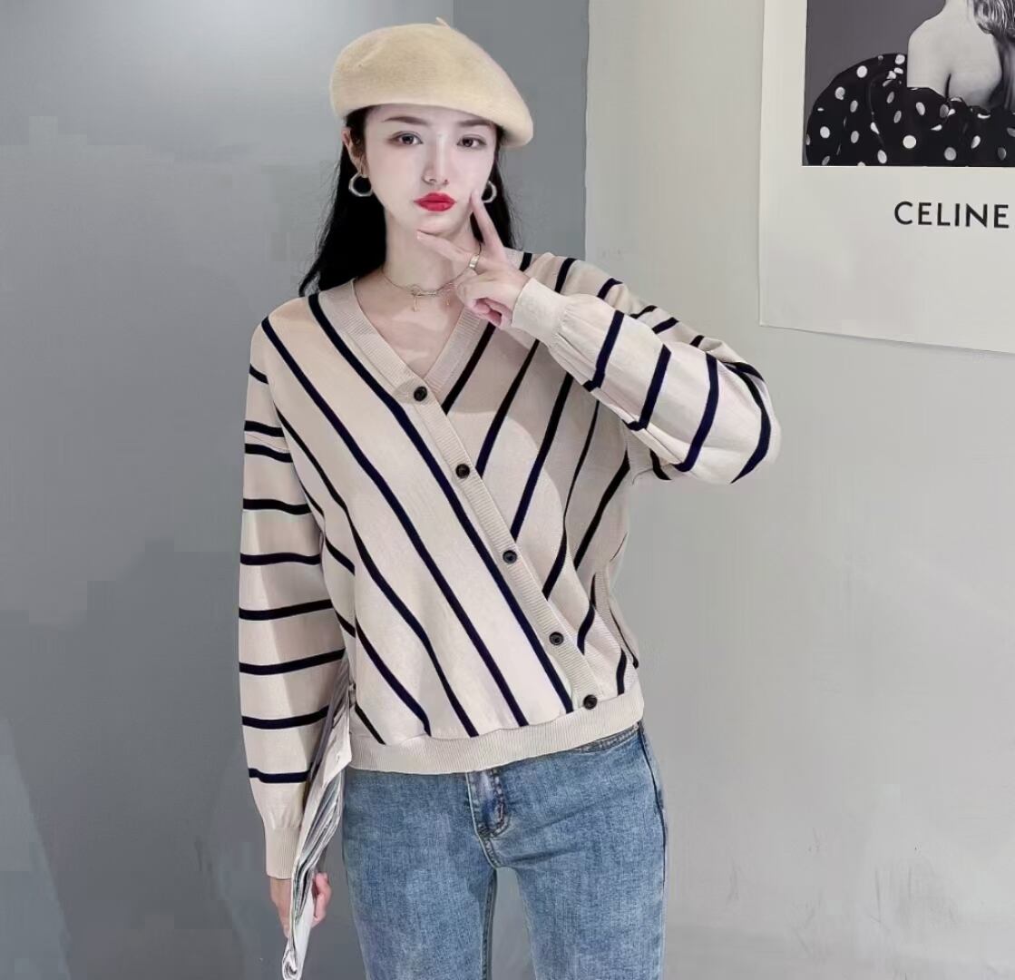 斜めラインニット AJ12541-8819