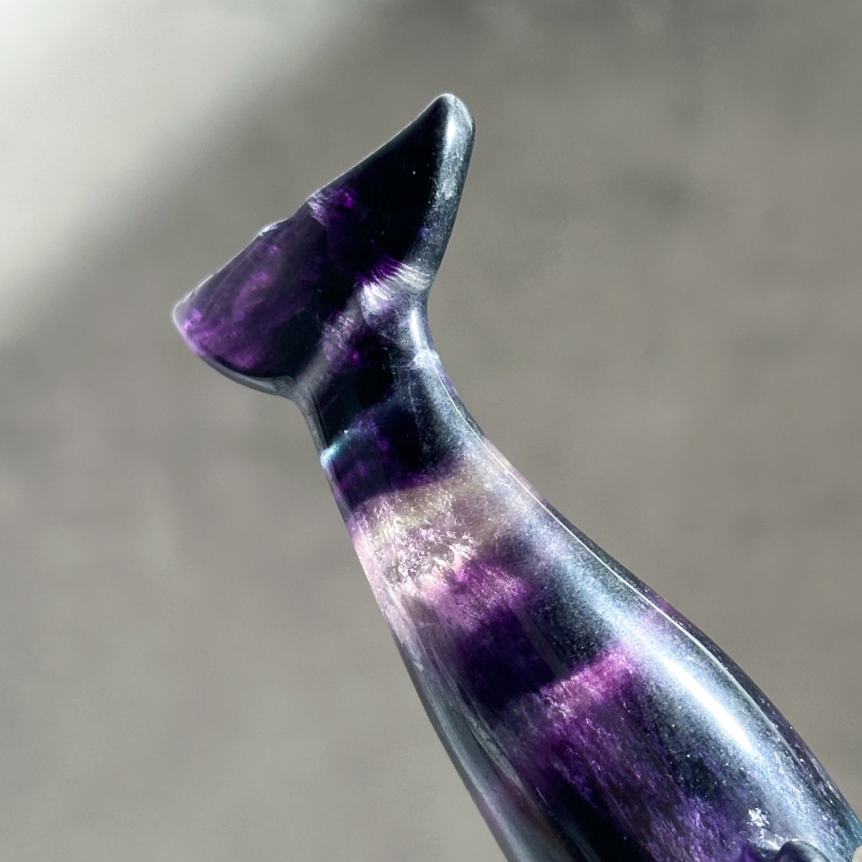 レインボーフローライト イルカ51◇ Fluorite ◇天然石