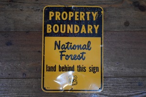 USED US FOREST SERVICE Steel Sign 50s G0311