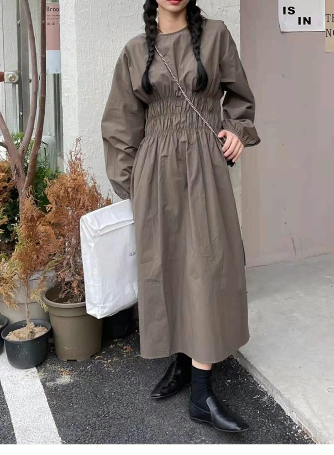 ウエストシャーリングワンピース　AJ22263-5968