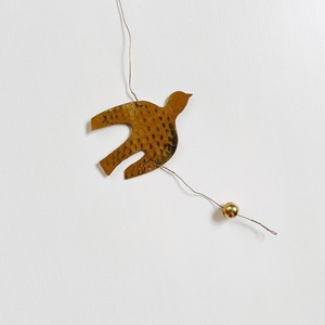 Brass hanging garland (Bird)