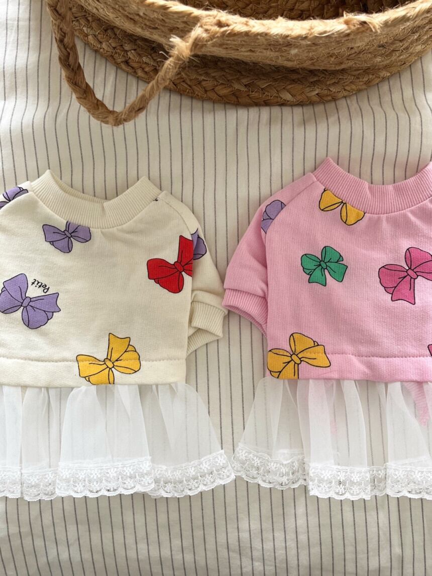 《予約》PP0037 プチリボンチュールワンピース