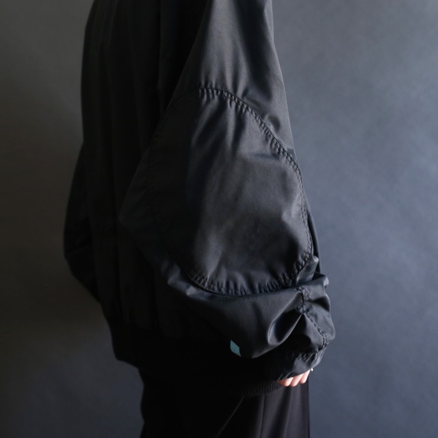 "CAMEL"  reversible loose silhouette zip-up blouson