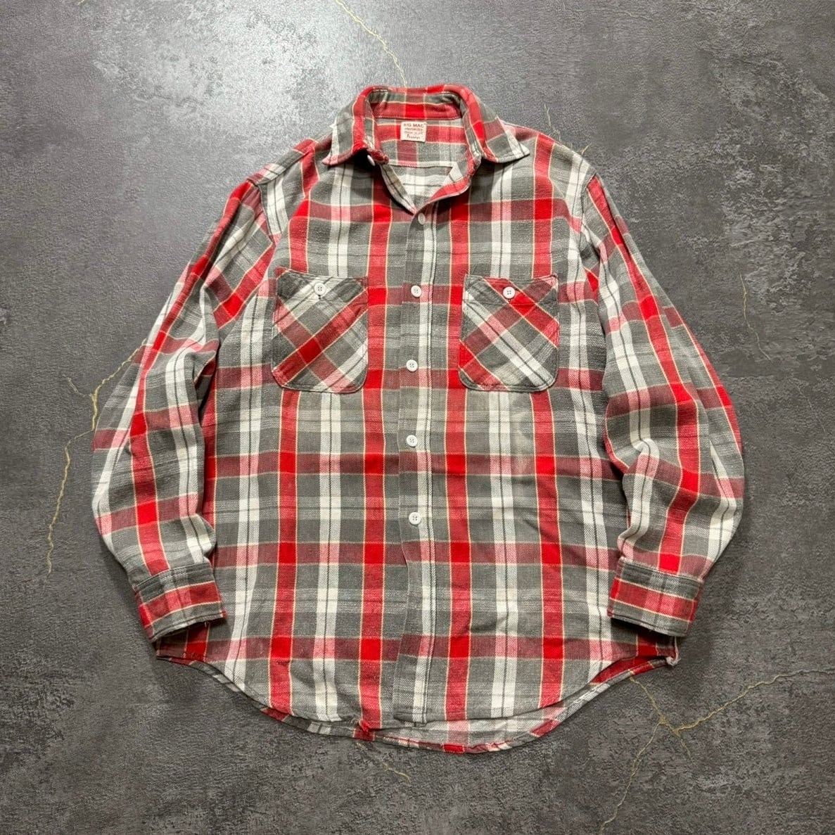 80年代 USA製 Five Brother ファイブブラザー 長袖 ヘビーネルシャツ