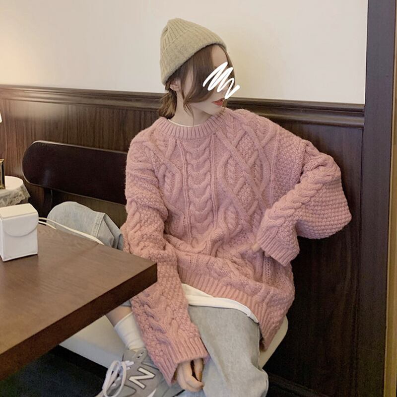 スタイルセーター スプリングオータムルーズ ピンク 春物 秋物 スーパーモール52810316772