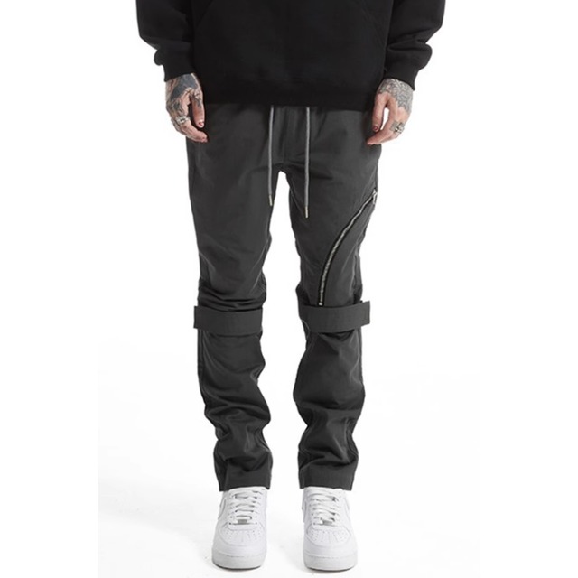 【DRIP4046】PMW Knee Strap Zipper Decoration Pants