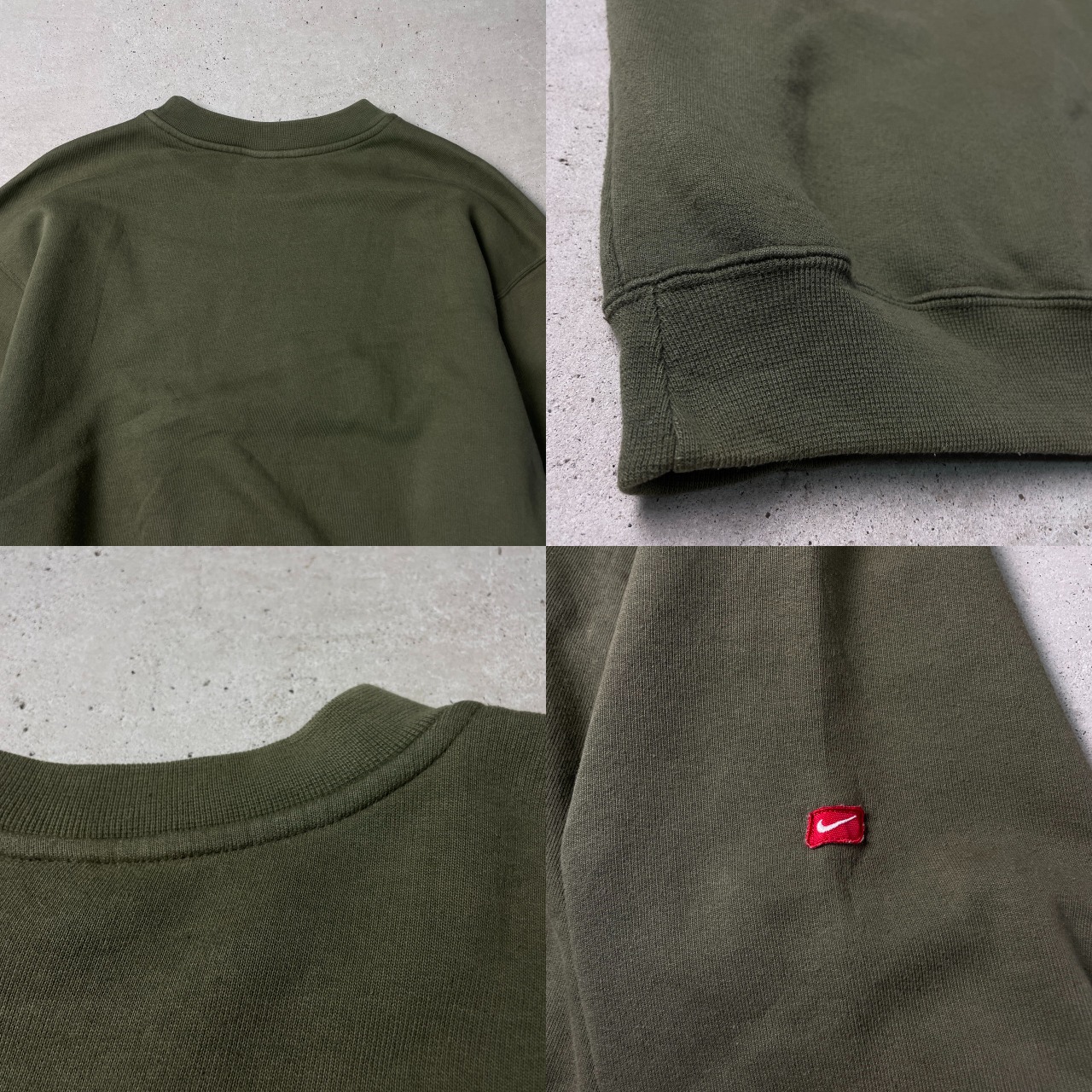00年代 NIKE ナイキ スウェットシャツ スウォッシュ ロゴワッペン 