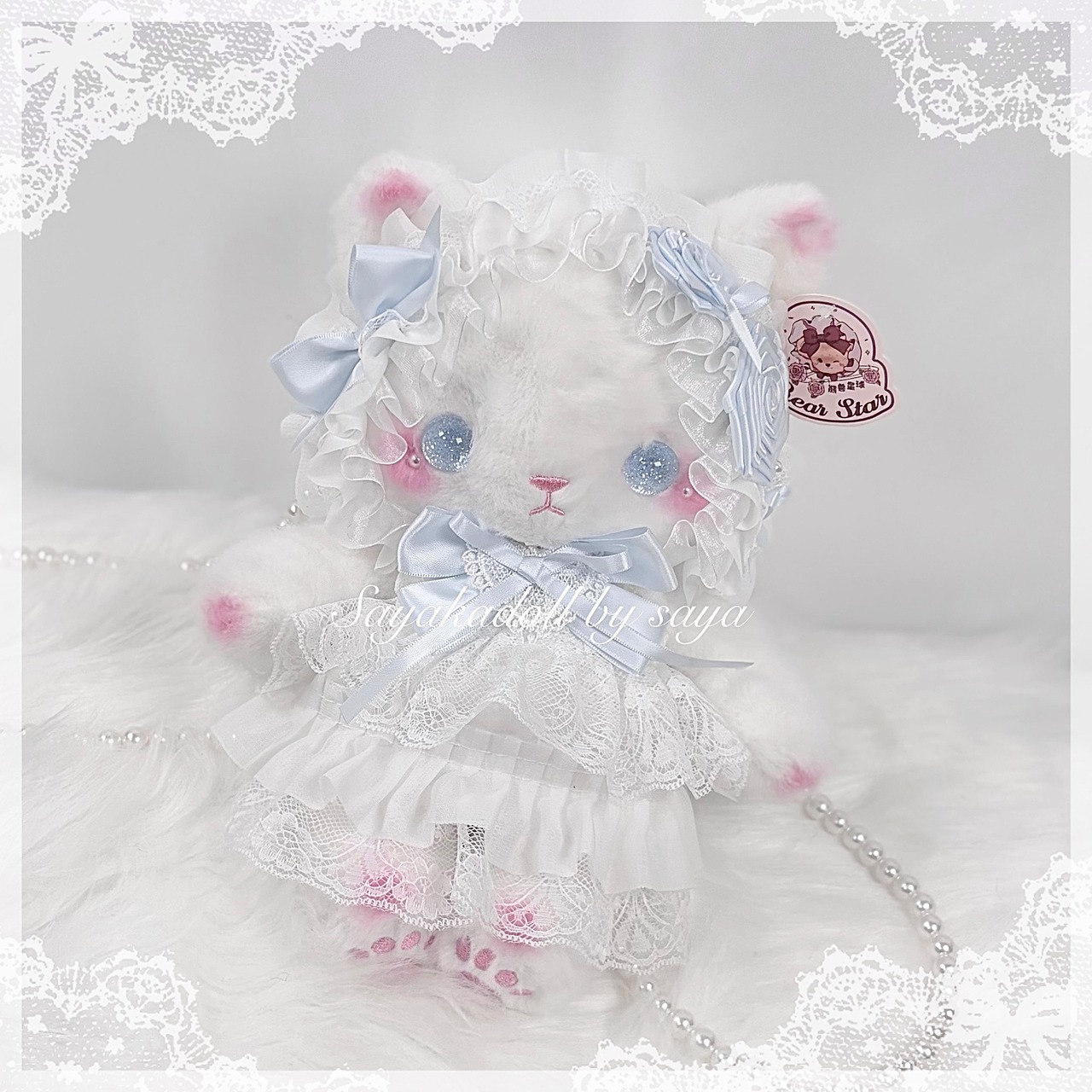 ♡【全2色】きゅるきゅるおめめ 猫さんショルダーバッグ pink ♡