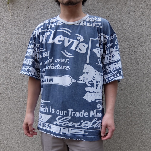 "Levi's" Overall Pattern Tshirts／"リーバイス" 総柄Tシャツ