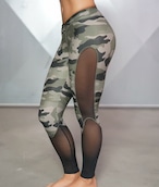 Athena Camo Legging – Olive Green & Black