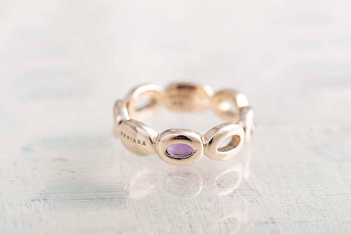 042 RUGIADA 『OH!』の連続柄リング