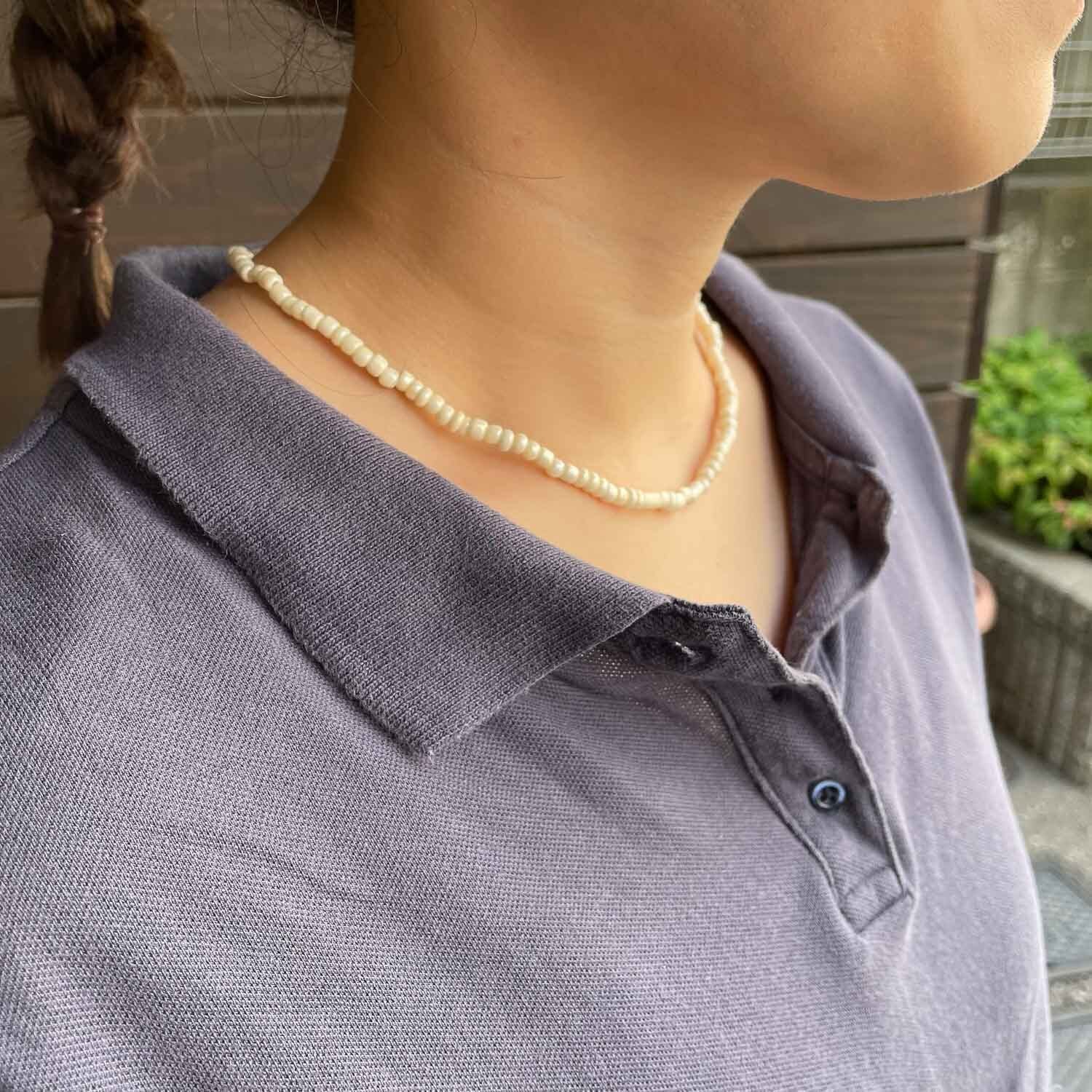 ワントーンビーズネックレス（35cm/40cm） | Dua-アクセサリーパーツ