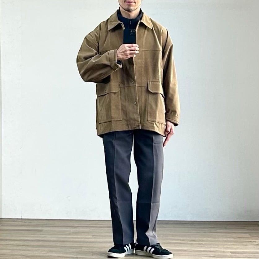 VEGAN SUEDE COVERALL BACON / サイズ38 VEGAN SUEDE COVERALL BACON
