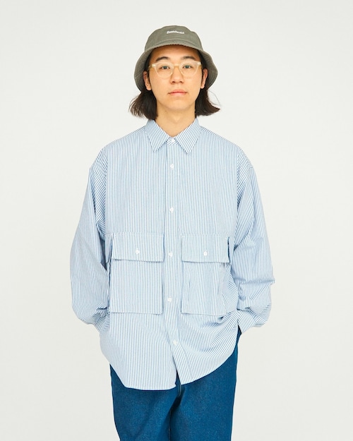 【FreshService(フレッシュサービス)】DRY OXFORD FLAP POCKET L/S SHIRT（FSW-23-SH_001）