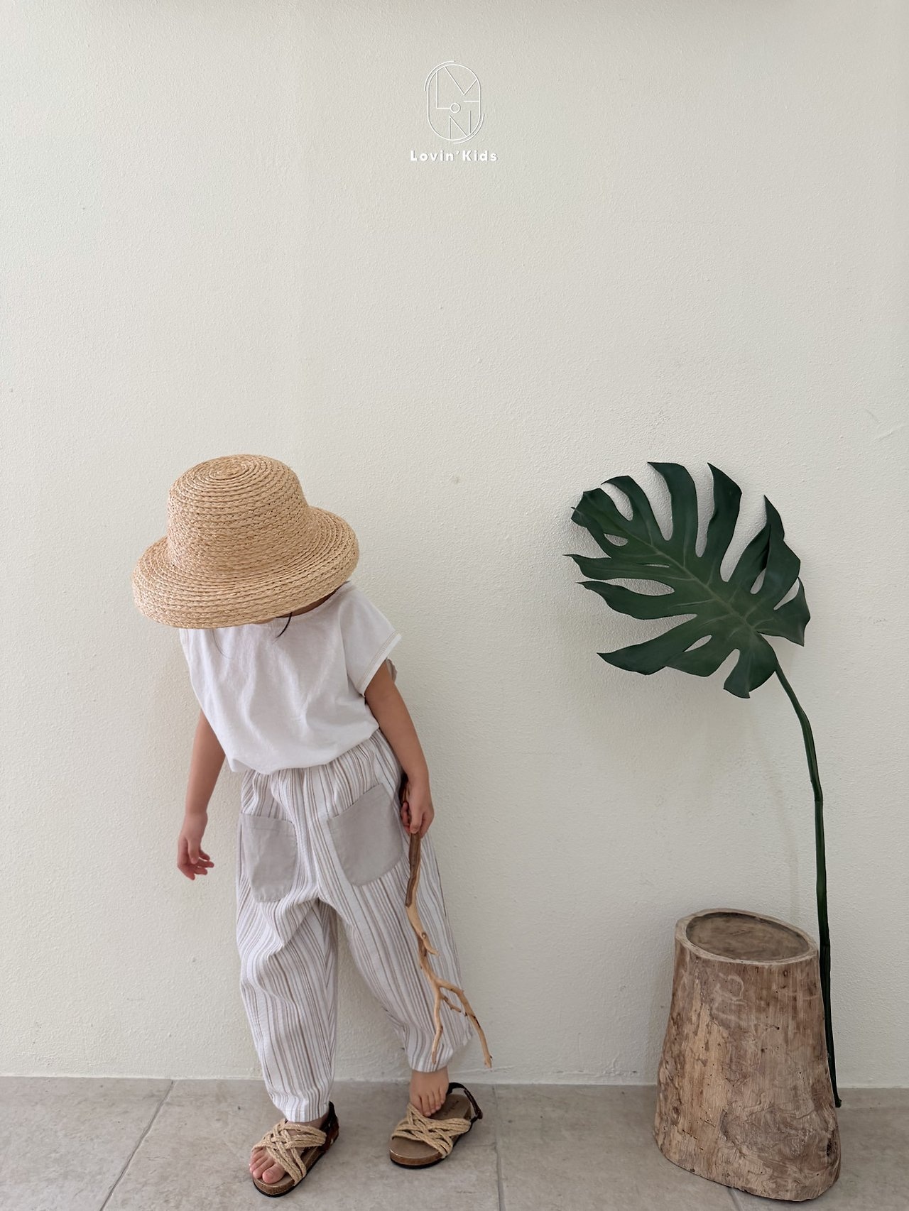 [Lovin' Kids] Monostripe Pants / [러빈] 모노스트라이프팬츠