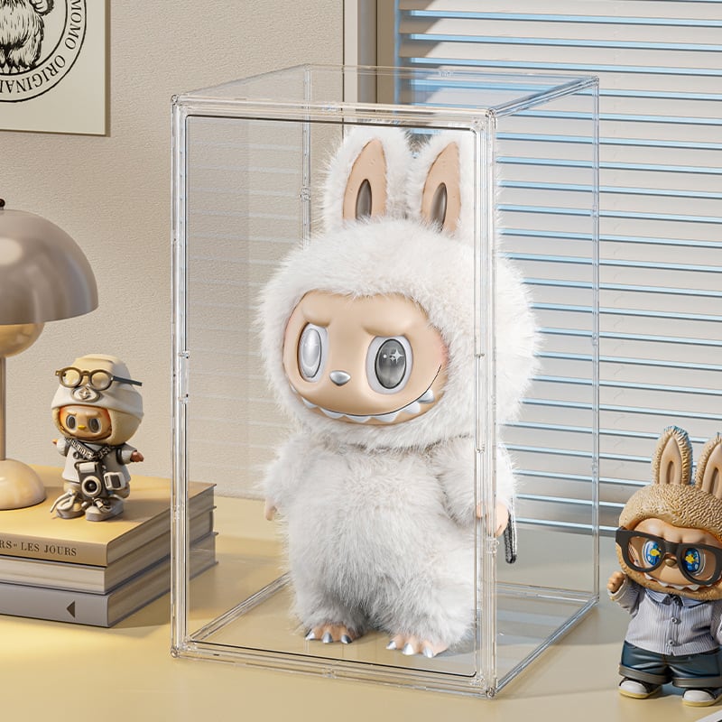 ぬいぐるみ Labubu 大サイズ用 クリア展示ケース 大型 フィギュア 収納