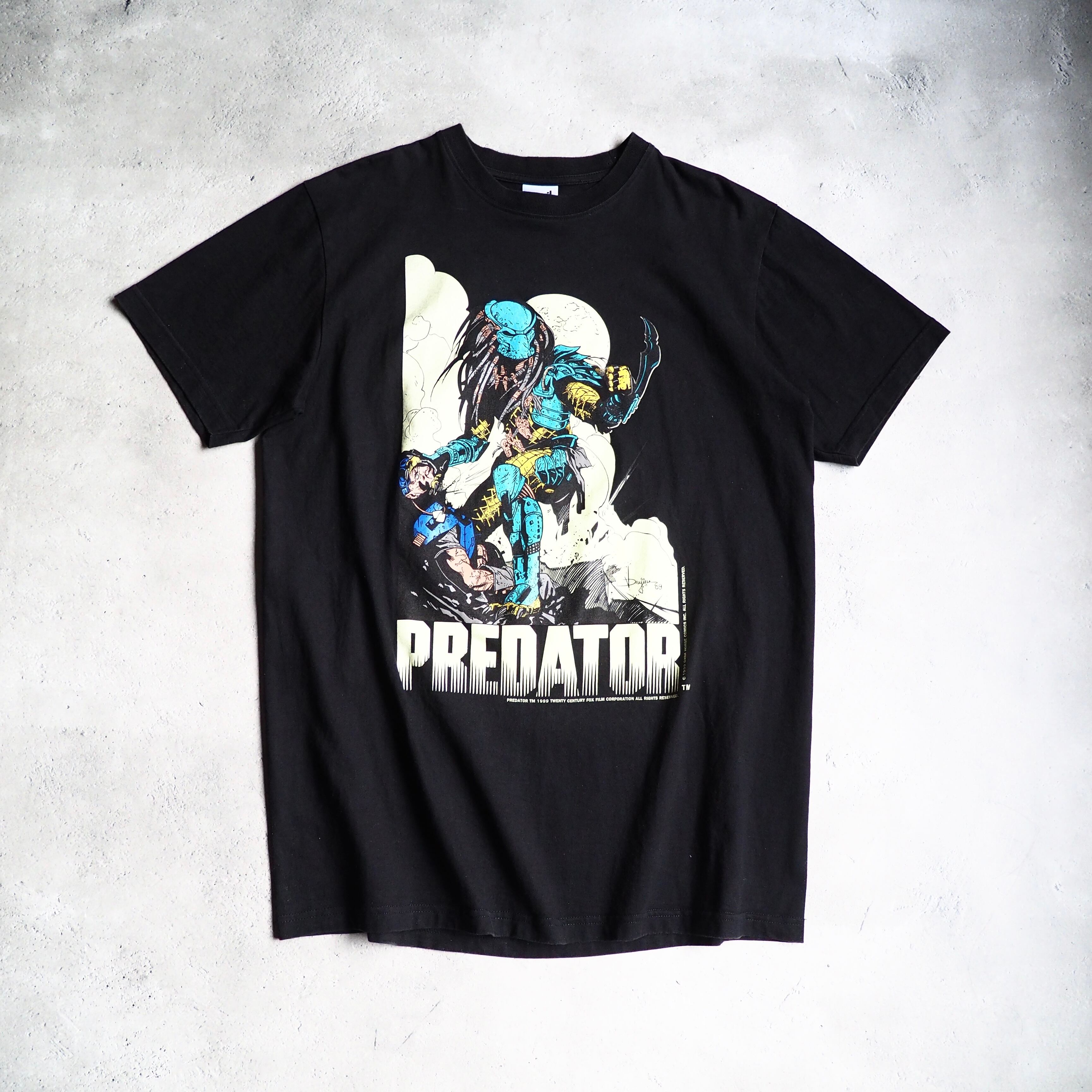 1999s " Special - PREDATOR " Movie printed vintage loose Tee
