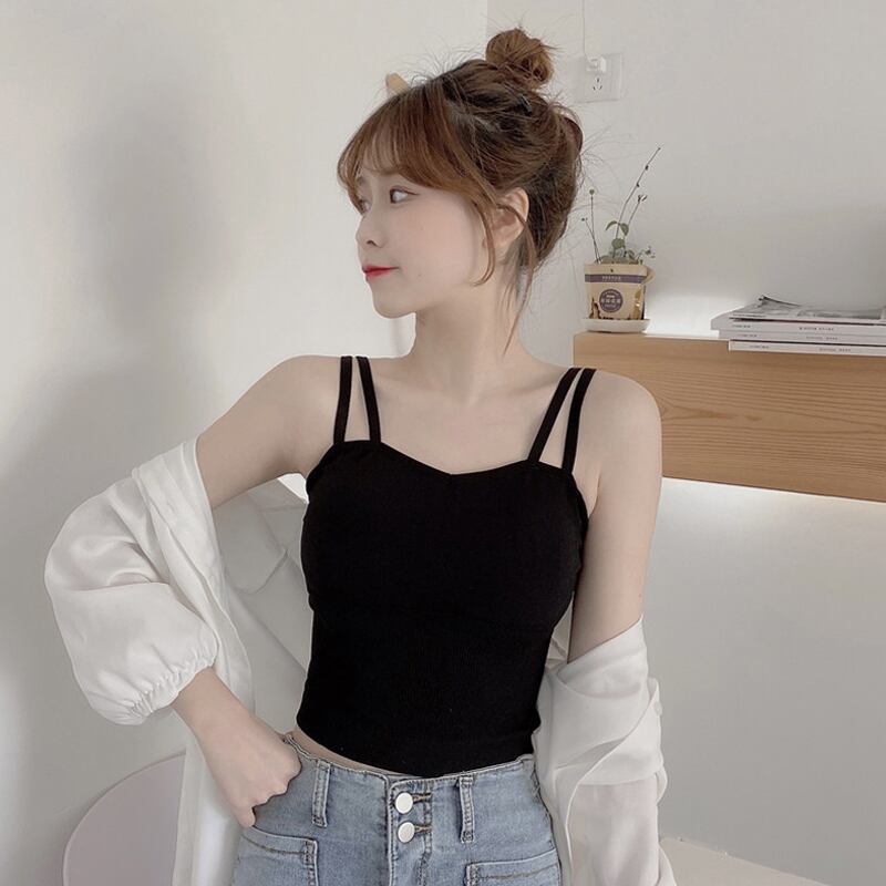 ブラックトップス サマーショートバックブラ 夏物 試着室32828195865