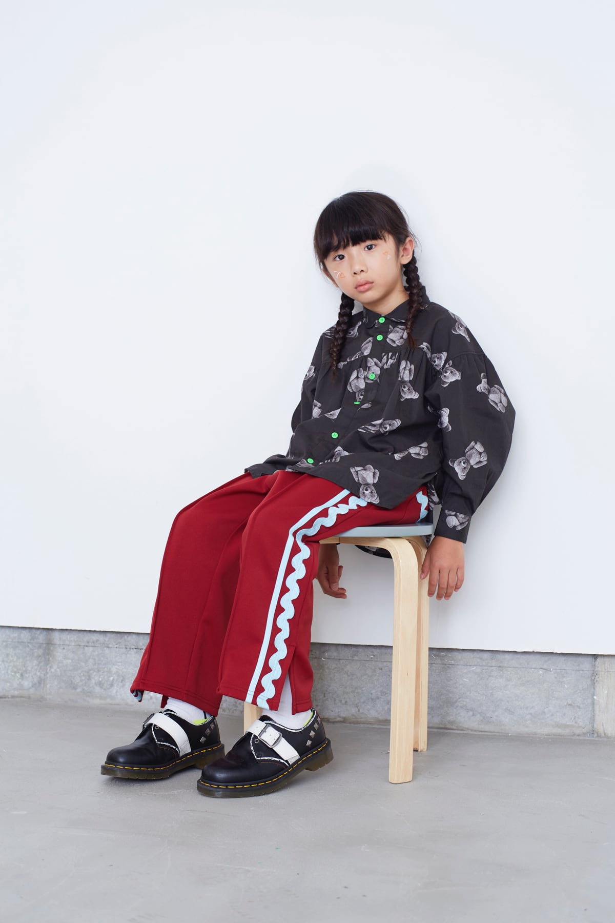 SIDE LINE JERSEY SLIT PANTS / F1 | frankygrow concept shop