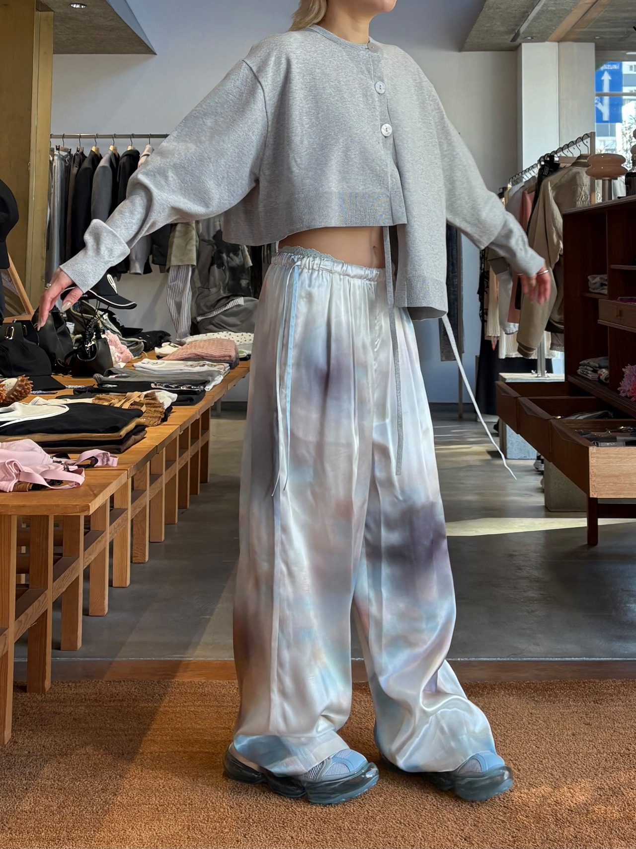 【26SS】nagonstans ナゴンスタンス / カーディガン アシンメトリー 長袖 / asymmetry cardigan - 6