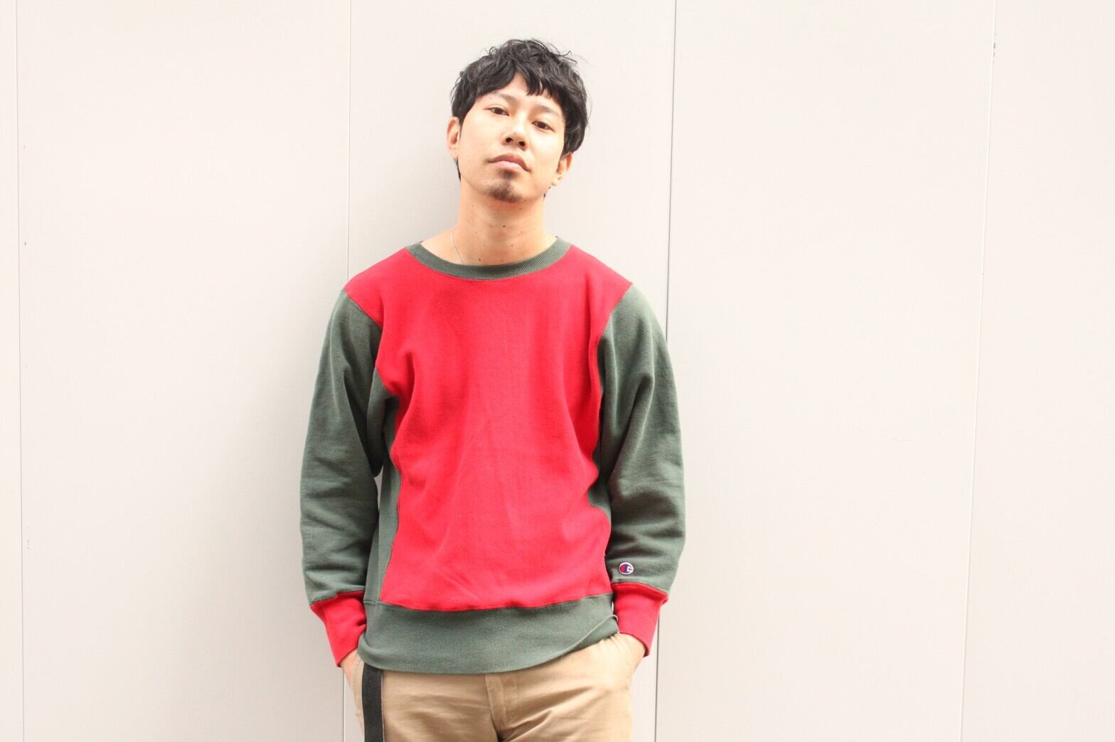 90s Champion Reverse Weave 2tone 目無し USA製