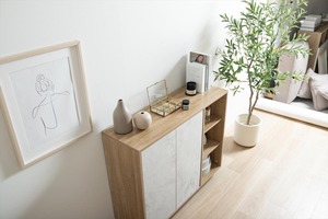 【幅96cm】Tas バイカラーキャビネット